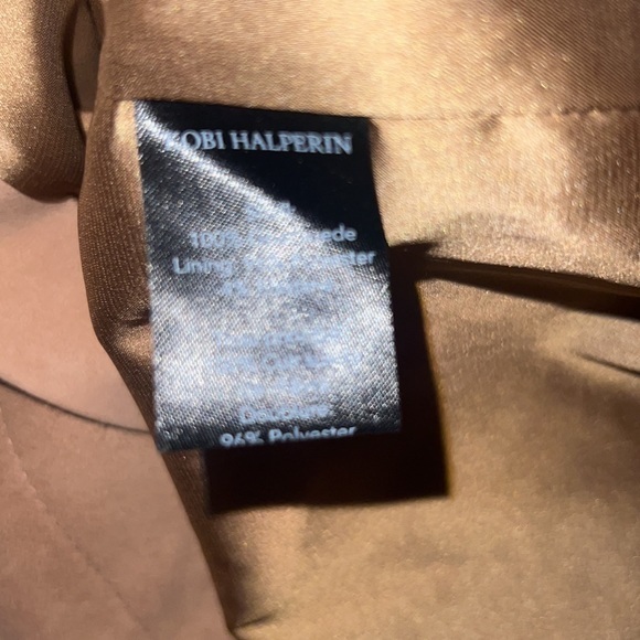 NWT Kobi Halperin Salem Tan Sand Suede Skirt, size 12 - Picture 9 of 11
